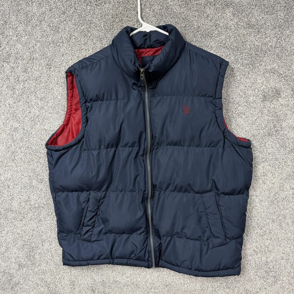 US Polo Assn Vest L Quilted Puffer Warm Winter Essential Outdoor Sporty Gorpcore